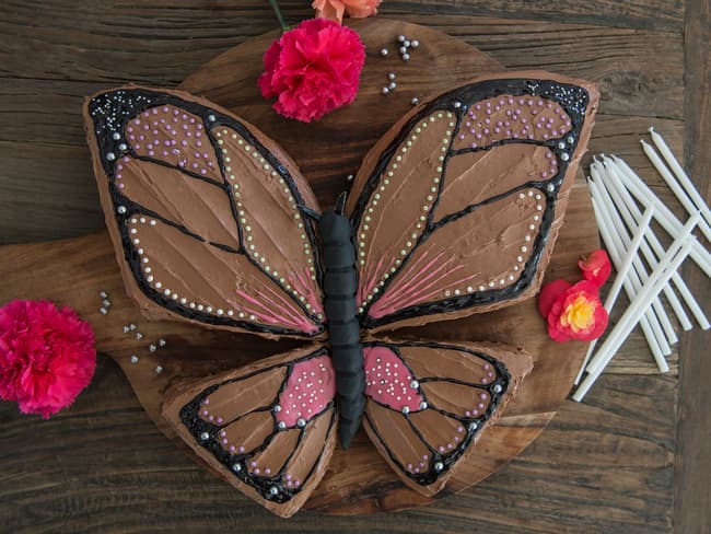 Sjokoladekake Sommerfugl